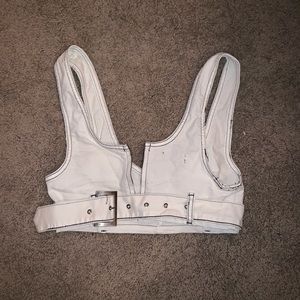 NASTY GAL DENIM BRA TOP